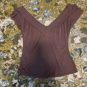 Size small brown top